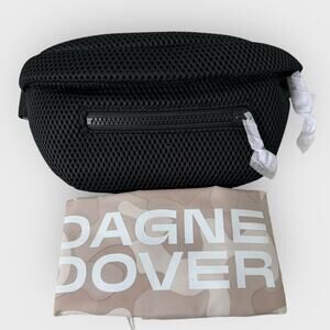 Dagne Dover Ace Waist Pack Onyx Black Air Mesh Crossbody Fanny Travel Bag